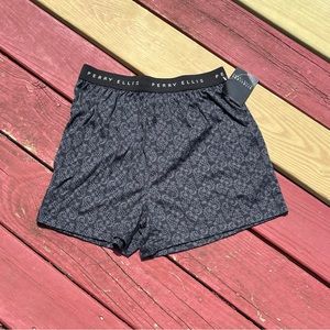 Perry Ellis Portfolio Men’s New Black Small Cotton Boxers NWT